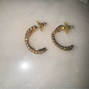 Vintage Avon sparkling accents hoop earrings